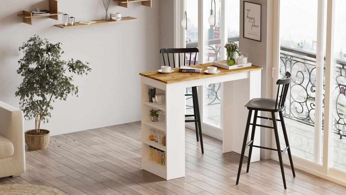 ESSTISCH setup Braun - Braun, Holz (120/52/102cm) - Habitat Garten