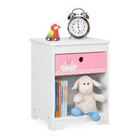 KINDERNACHTTISCH - Weiß, Holzwerkstoff (32/41/31cm) - Relaxdays