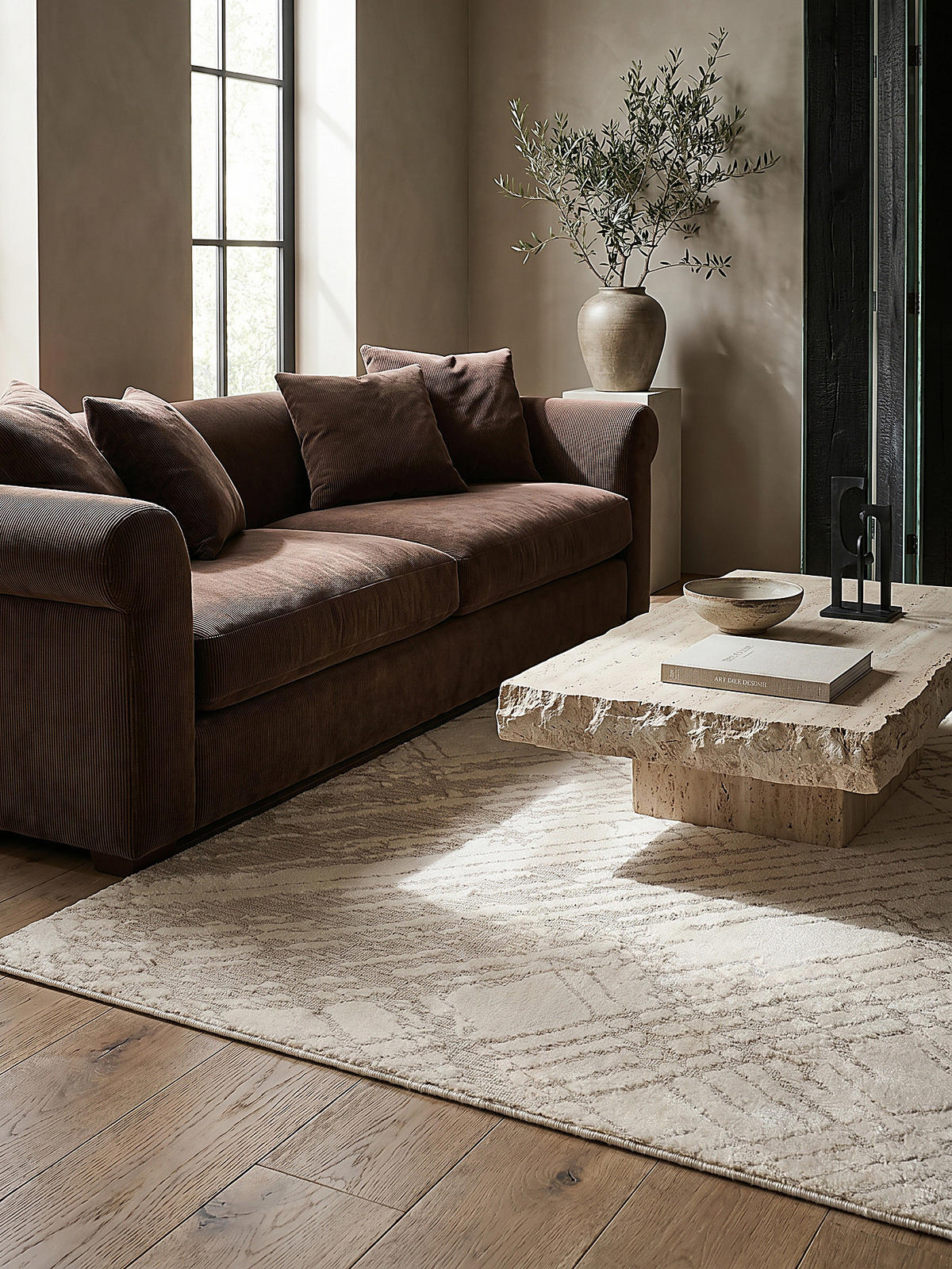 TEPPICH ARLEN, abstrakt, Creme, 160 x 230 cm - Beige, Textil (230/160cm) - KADIMA DESIGN