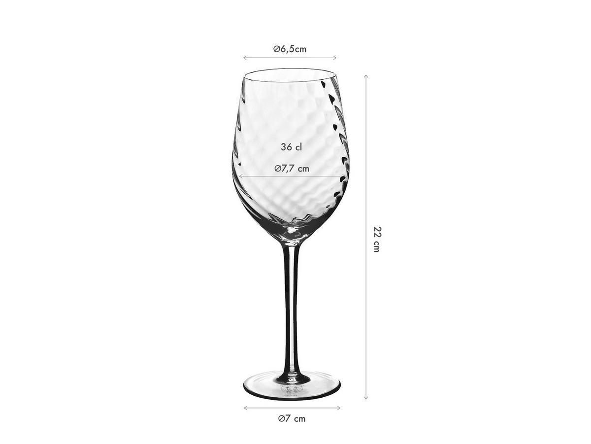 WEINGLÄSER Sten 360ml - 6er-Set - Transparent - Transparent, Glas (0.36L) - Björn