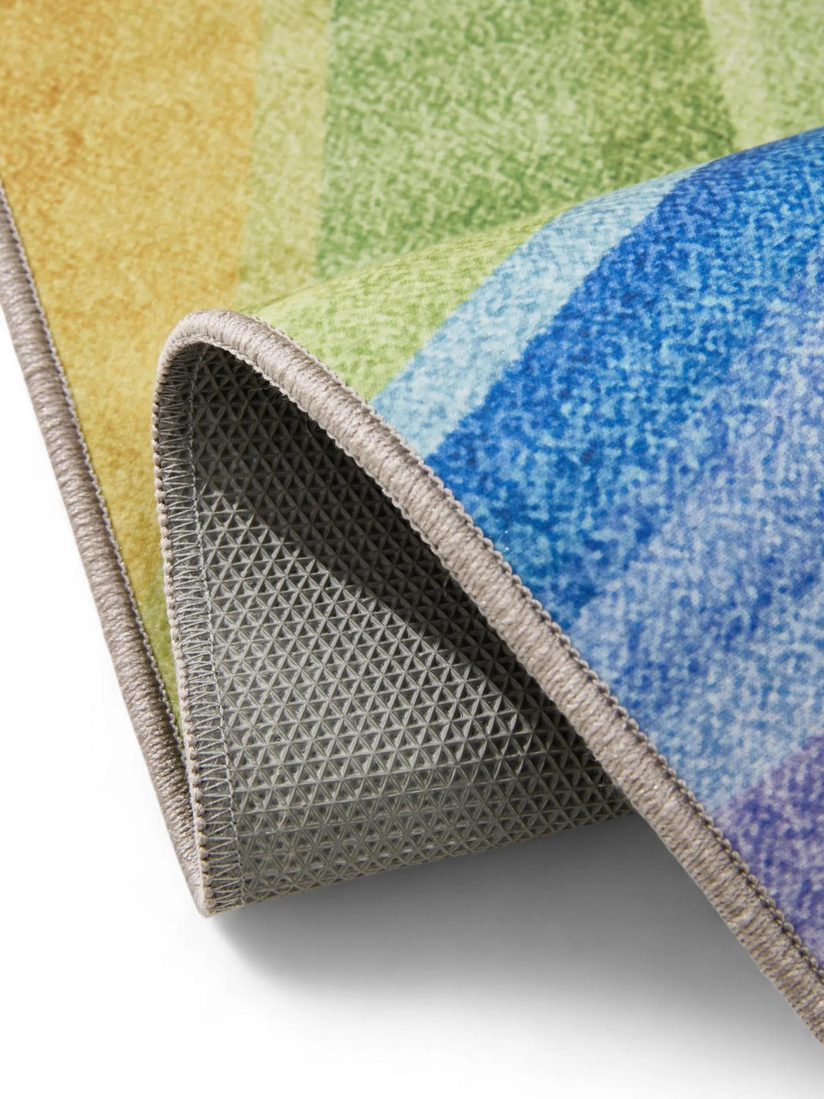 LÄUFER George waschbar 80x240 cm - Lila/Multicolor, Kunststoff (80/240cm) - benuta