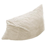 SITTSÄCK XXL 3-I-1 i Manchester som Fåtölj, Soffa och Säng - Vit, Textil (180/25/125cm) - Urban Meuble