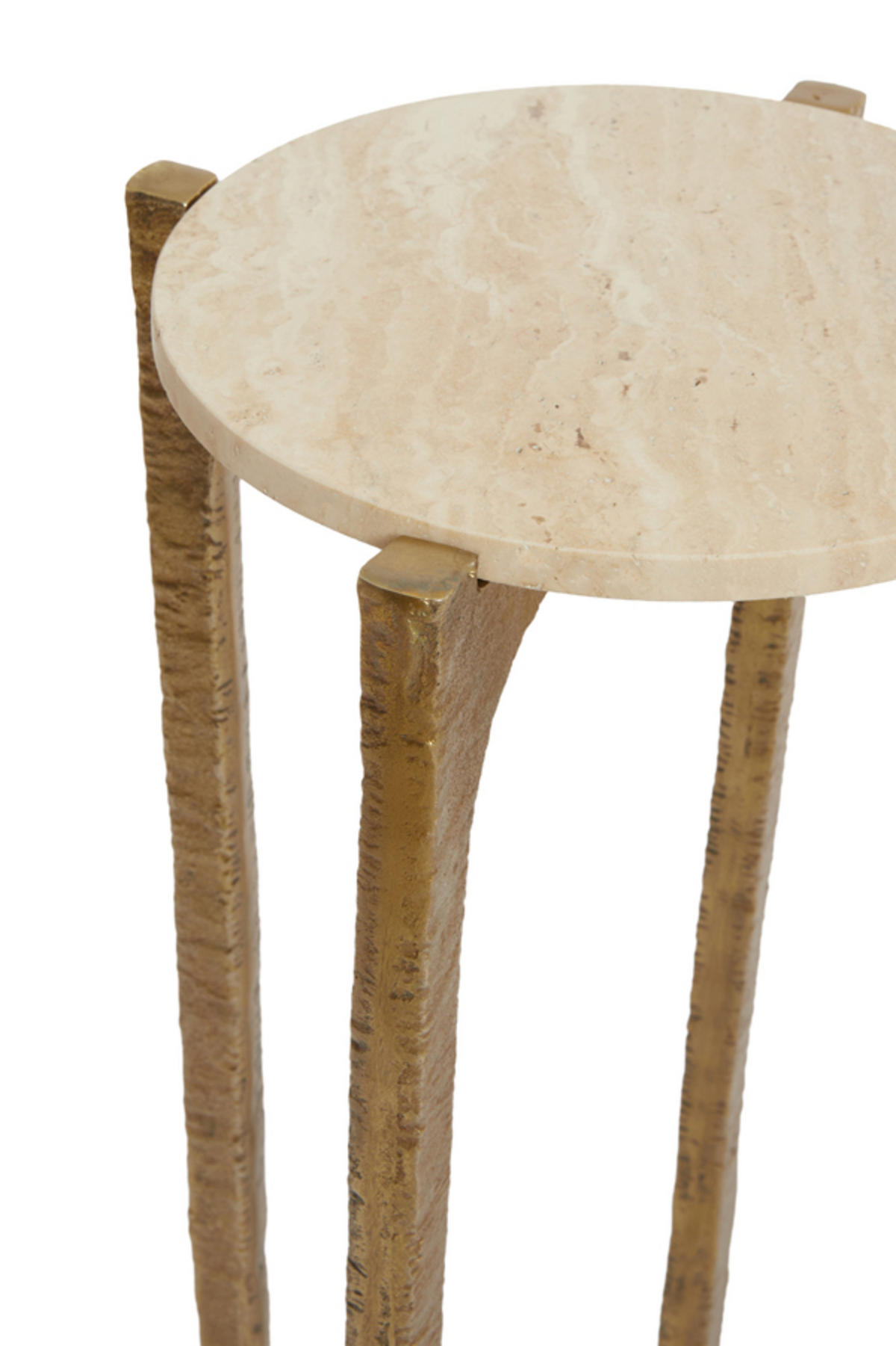 BEISTELLTISCH Kanae Braun Ø45/64 cm 2er-Set - Braun, Metall (41/41/54cm) - Light & Living