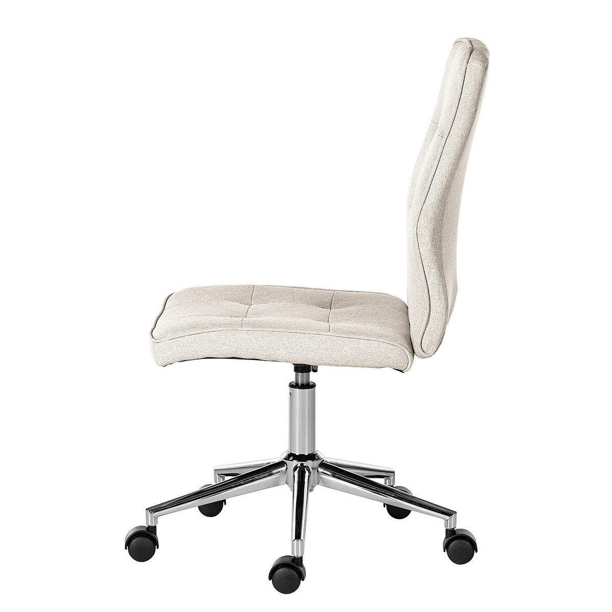 BÜROSTUHL - Hellgrau, Textil/Metall (46/91/62cm) - home24