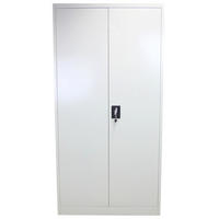 AKTENSCHRANKT 180cm abschließbarer - Grau, Metall (90/180/40cm) - Monstershop