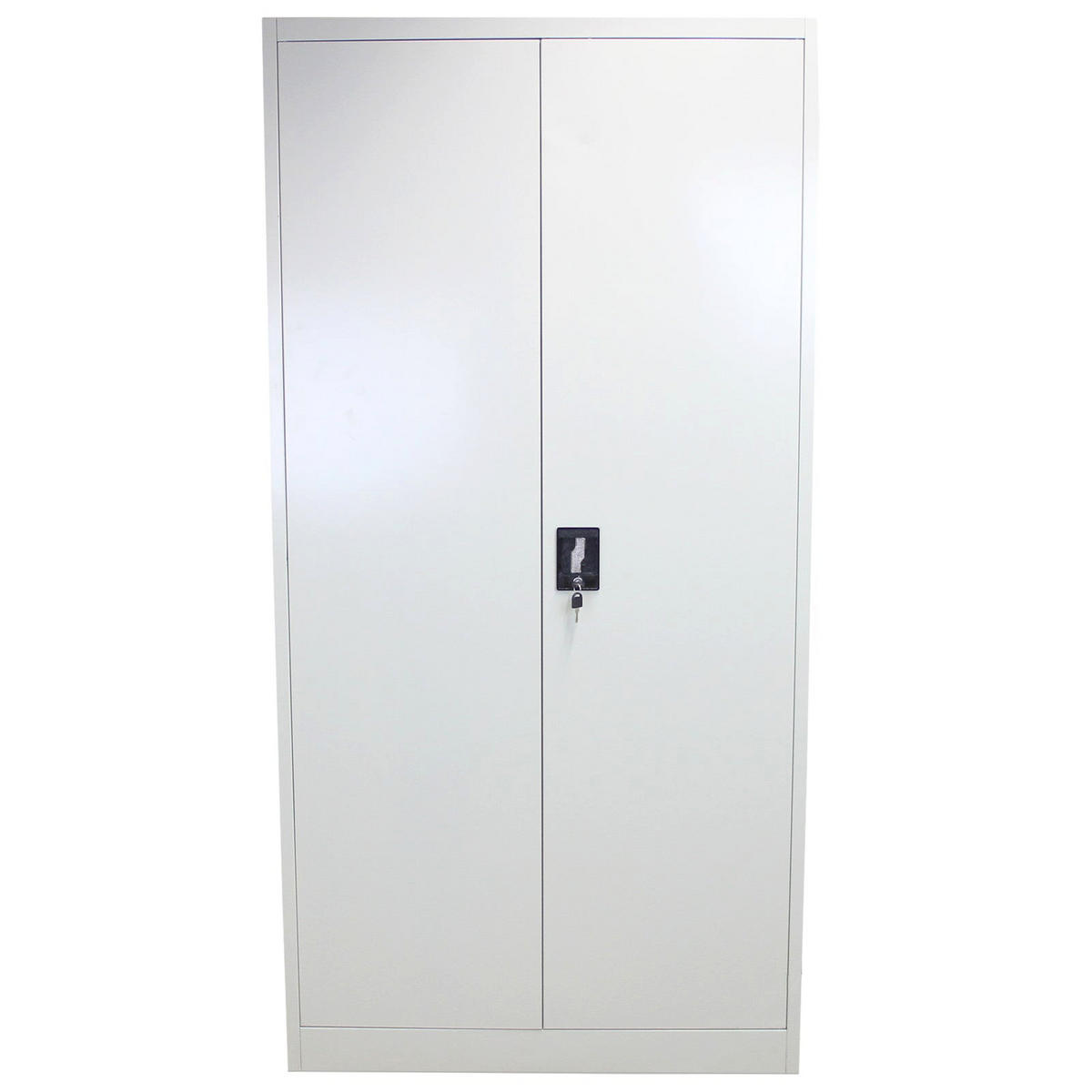 AKTENSCHRANKT 180cm abschließbarer - Grau, Metall (90/180/40cm) - Monstershop