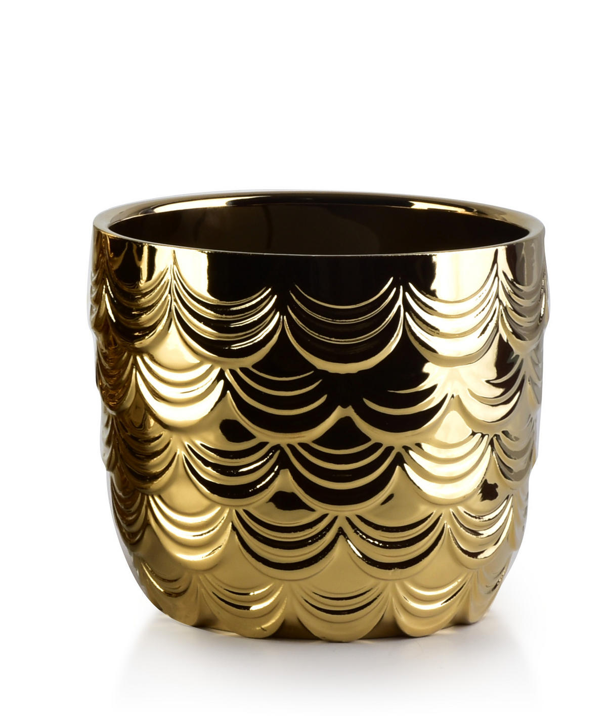 BLUMENTOPF Neva Gold 13/13/10 cm Keramik - Goldfarben, Keramik (13/10cm) - Mondex