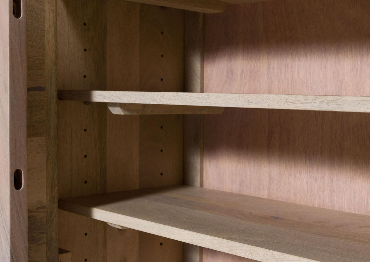 KOMMODE Mango 100x37x111 weiß lackiert TORONTO #338 - Weiß, Holz (100/111/37cm) - Massivmoebel24