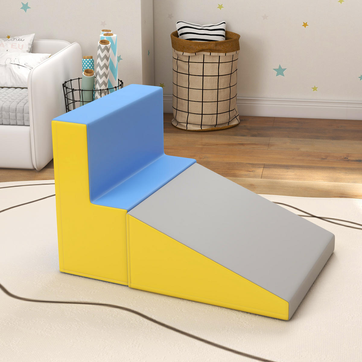 BAUSTEINE DE-18206 2 XL-Krabbelblöcke, Kletterspielzeug Bunt - Multicolor, Kunststoff (50/50cm) - ComfortXL