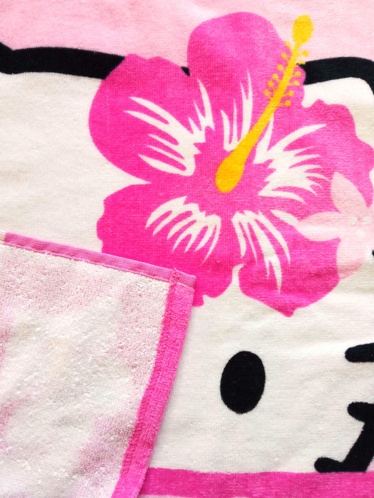 BADEPONCHO Hello Kitty Rosa 50 x 100 cm - Rosa, Textil (Einheitsgrößenull) - Hello Kitty