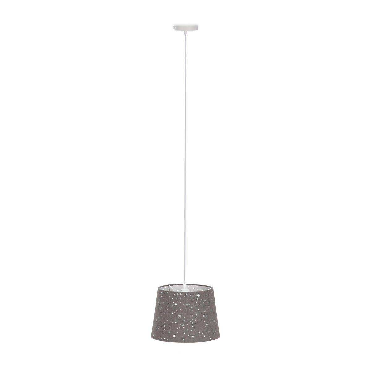 KINDERZIMMERLAMPE - Grau, Kunststoff/Textil (27/27/122cm) - Relaxdays