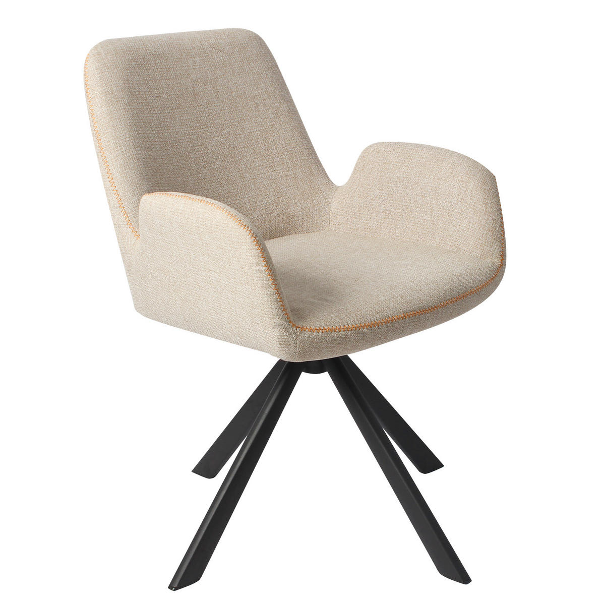ARMLEHNSTUHL-SET 2 Stück in Stoff(YZ7) - Beige, Textil (56/82/59cm) - HOMAVO