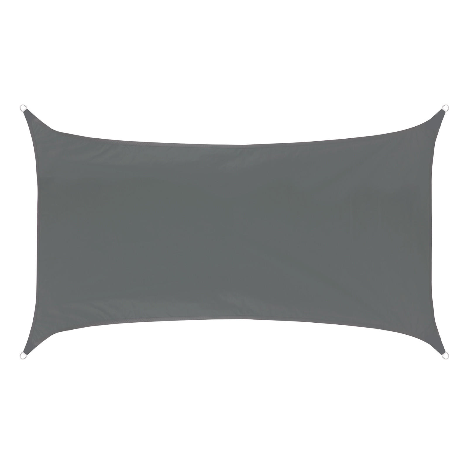 SONNENSEGEL Rechteckig 2x4m - Dunkelgrau, Textil (400/200cm) - SVITA