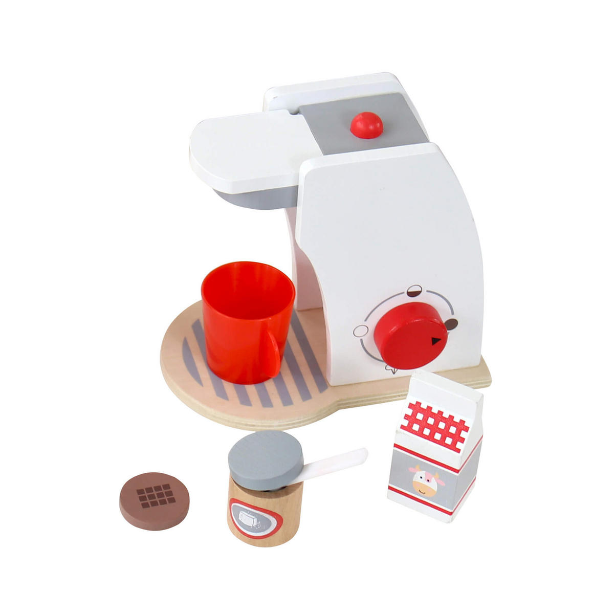 KINDERKÜCHENZUBEHÖR Kaffeemaschine - Multicolor, Holz (10.5/16.6/17cm)