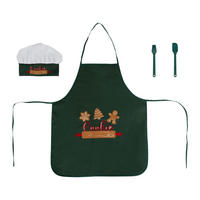 KINDERSCHÜRZE Weihnachtsmotiv 50/60 cm - Grün, Textil (1/50cm) - 5five Simply Smart
