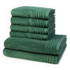 FROTTIERSET Vienna Style Supersoft 6-teilig - Grün, Textil (50/100cm) - Vossen