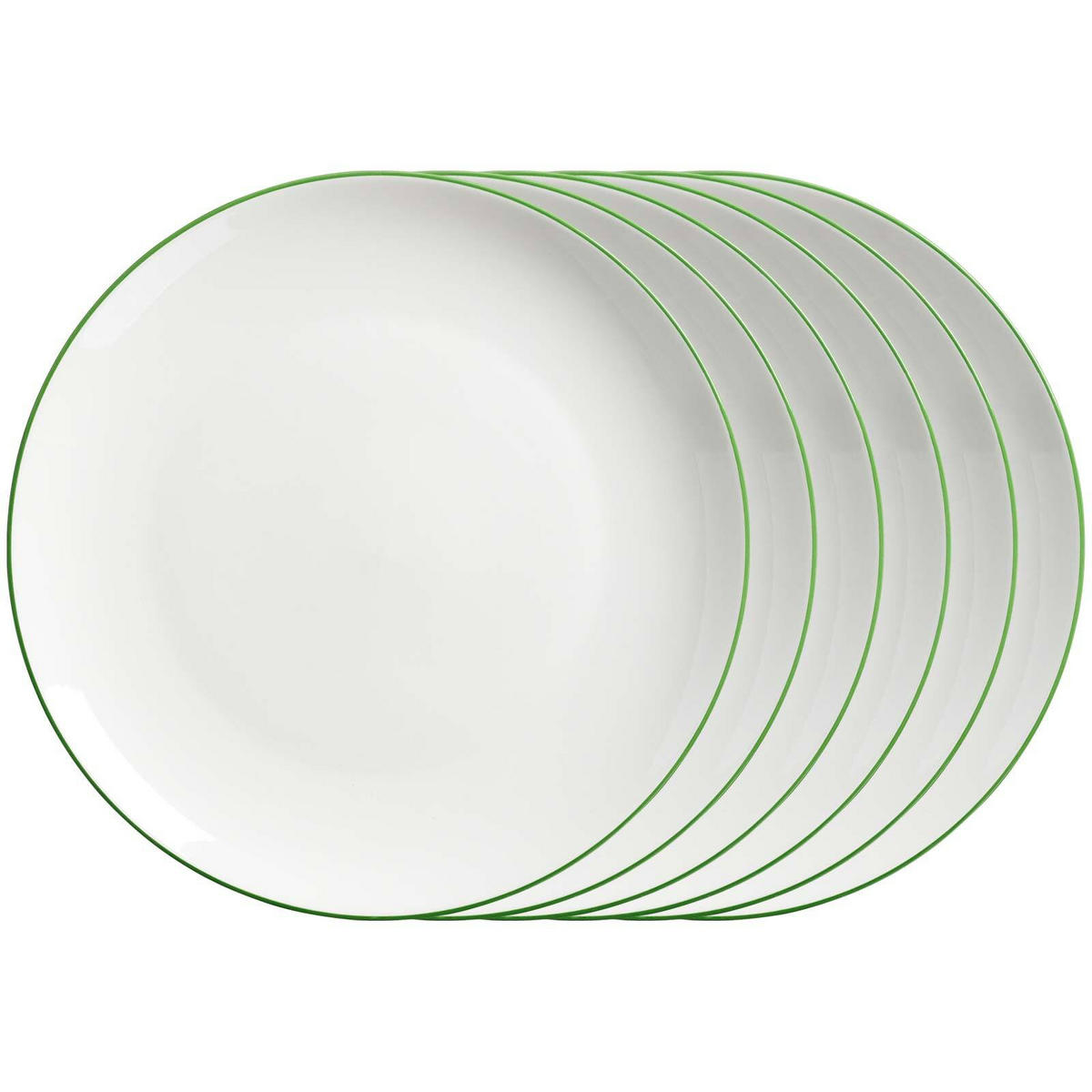 SPEISETELLER Adela grün ø 26,5 cm 6er Set - Grün, Keramik (26.5cm) - Ritzenhoff Breker
