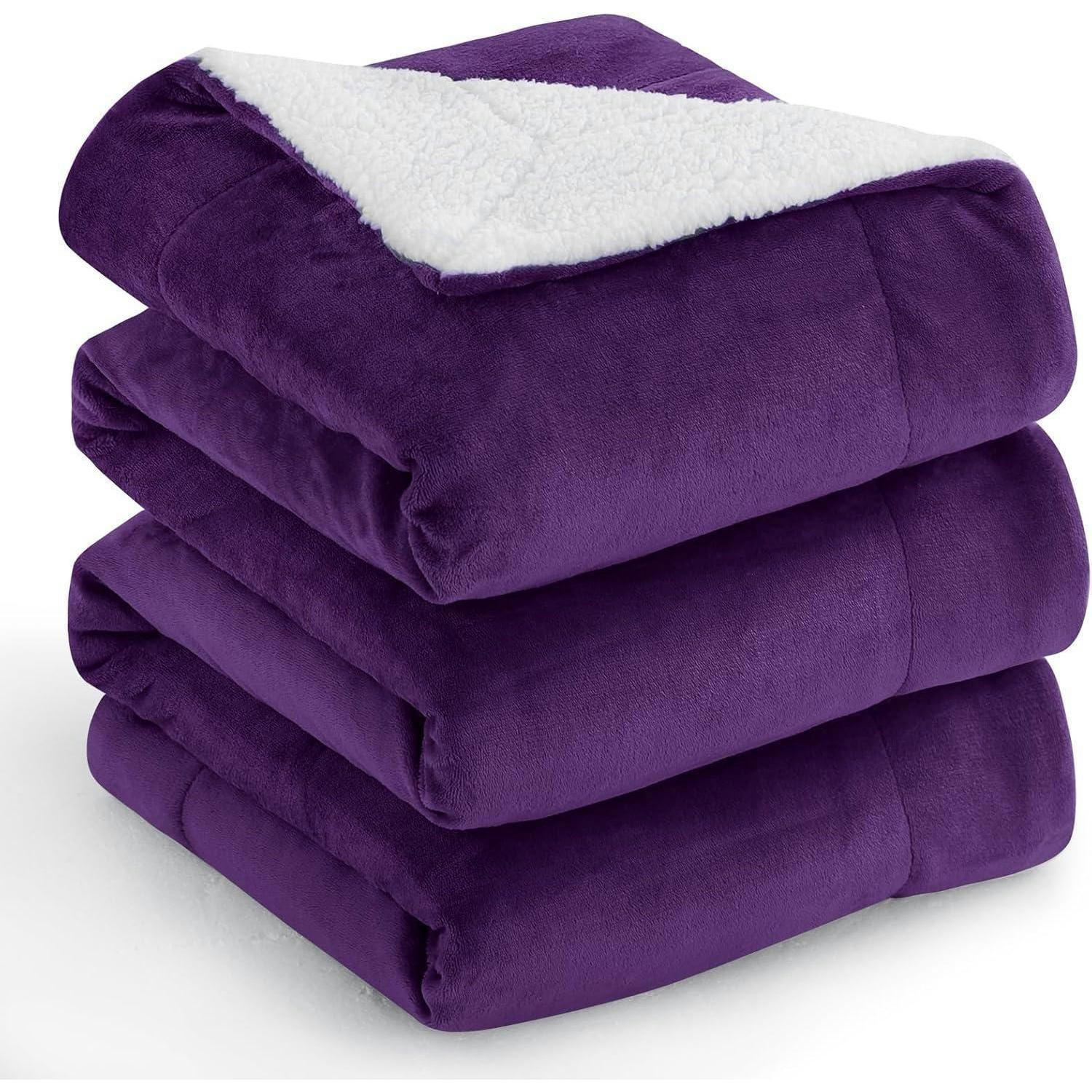 KUSCHELDECKE Violett 220 x 240 cm - Lila, Textil (220/240cm)