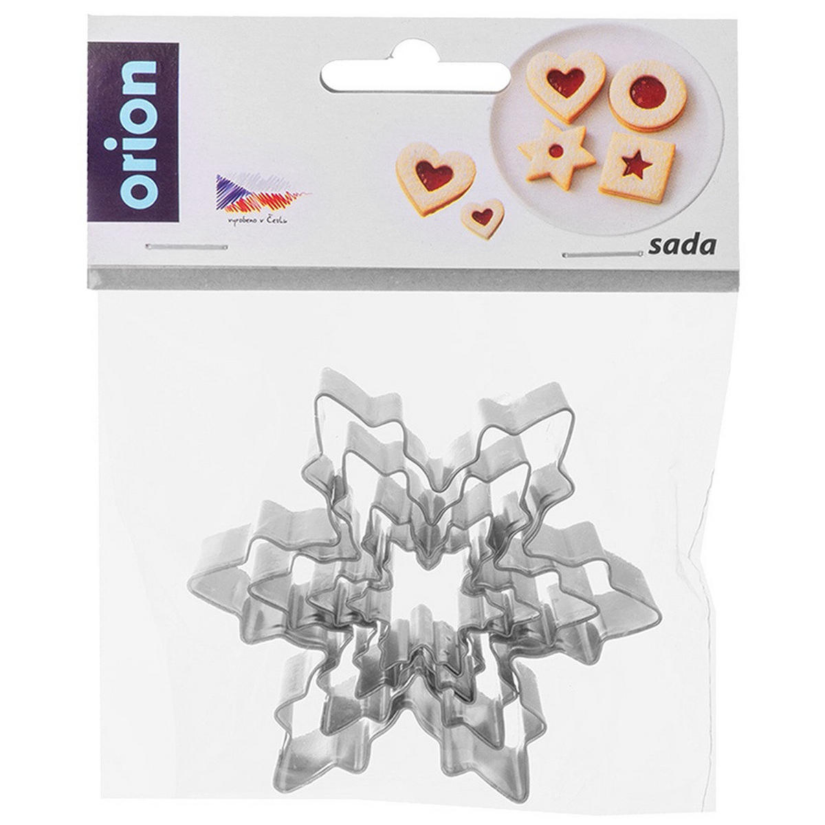 AUSSTECHFORMEN-SET Schneeflocken 4-teilig Silber - Silberfarben, Metall (6/1.5/8.5cm) - Orion 