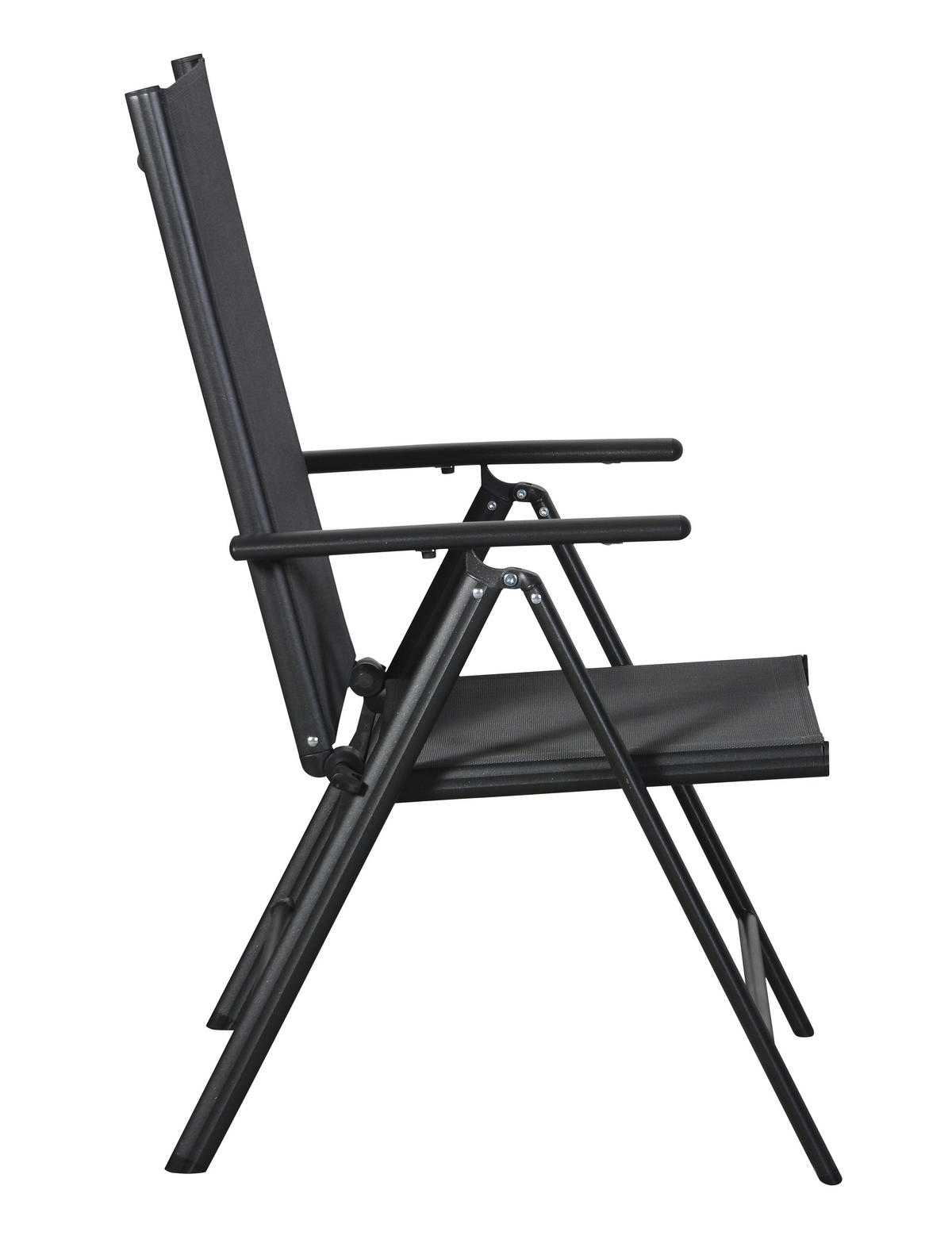 GARTENSTUHL 2er Set Schwarz - Schwarz, Holzwerkstoff (55/105/68cm) - ebuy24