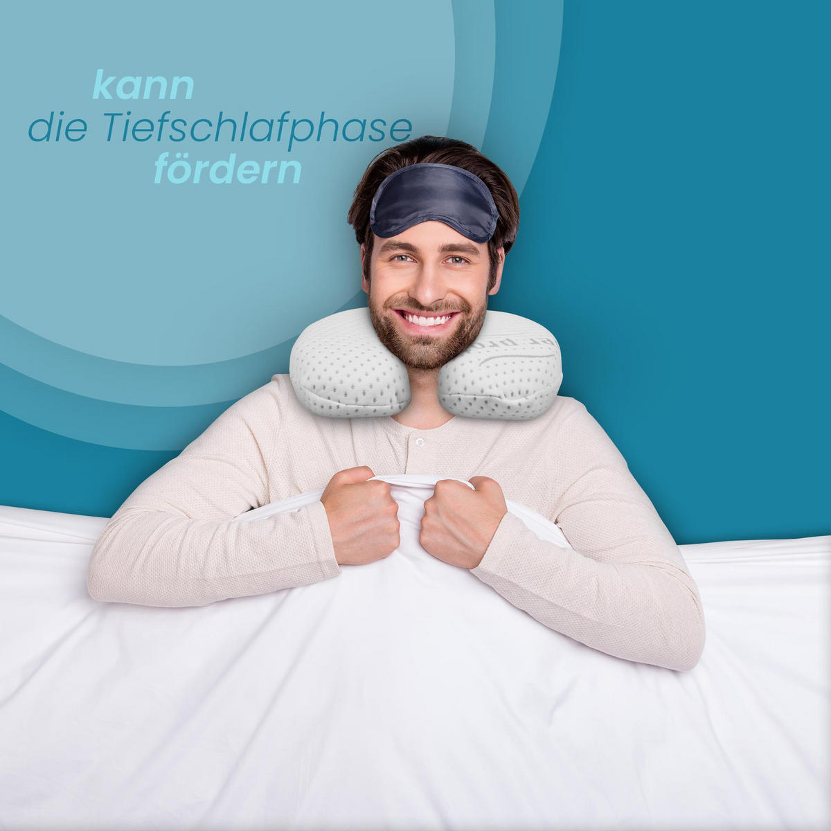 VISCOELASTISCHE Nackenkissen - Silver Protect 30x35 cm - Nackenhörnchen - Weiß, Textil (30/35cm) - Bestlivings