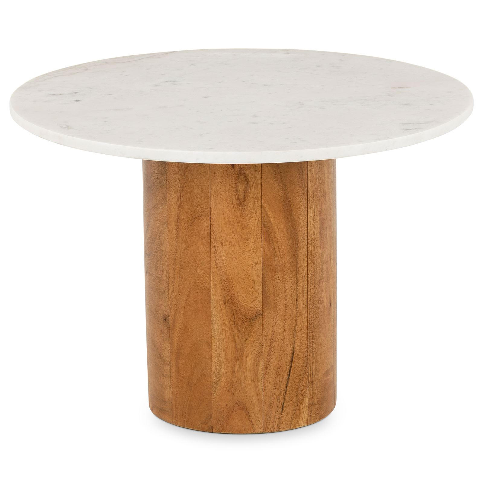 COUCHTISCH YAMUNA - Weiß/Naturfarben, Holz/Naturmaterialen (60/60/42cm) - IDIMEX