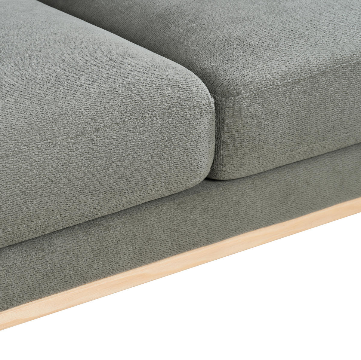 SOFA 2-Sitzer mit USB-Anschluss Stoff Dark Gray - Dunkelgrau, Holzwerkstoff (135/85/72cm) - Meubliv
