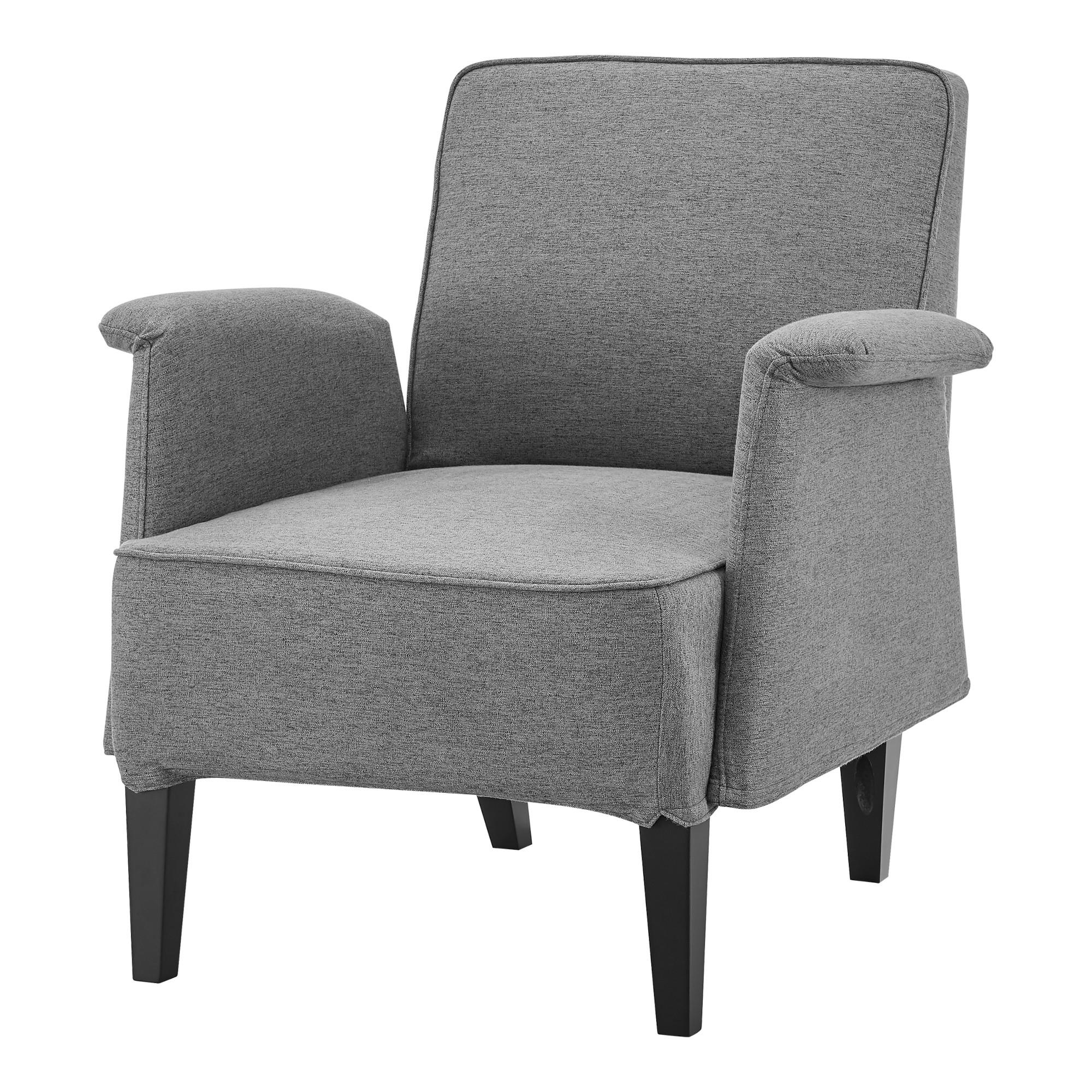 POLSTERSESSEL Diespeck - Hellgrau, Textil (78.5/82/77cm) - [en.casa]