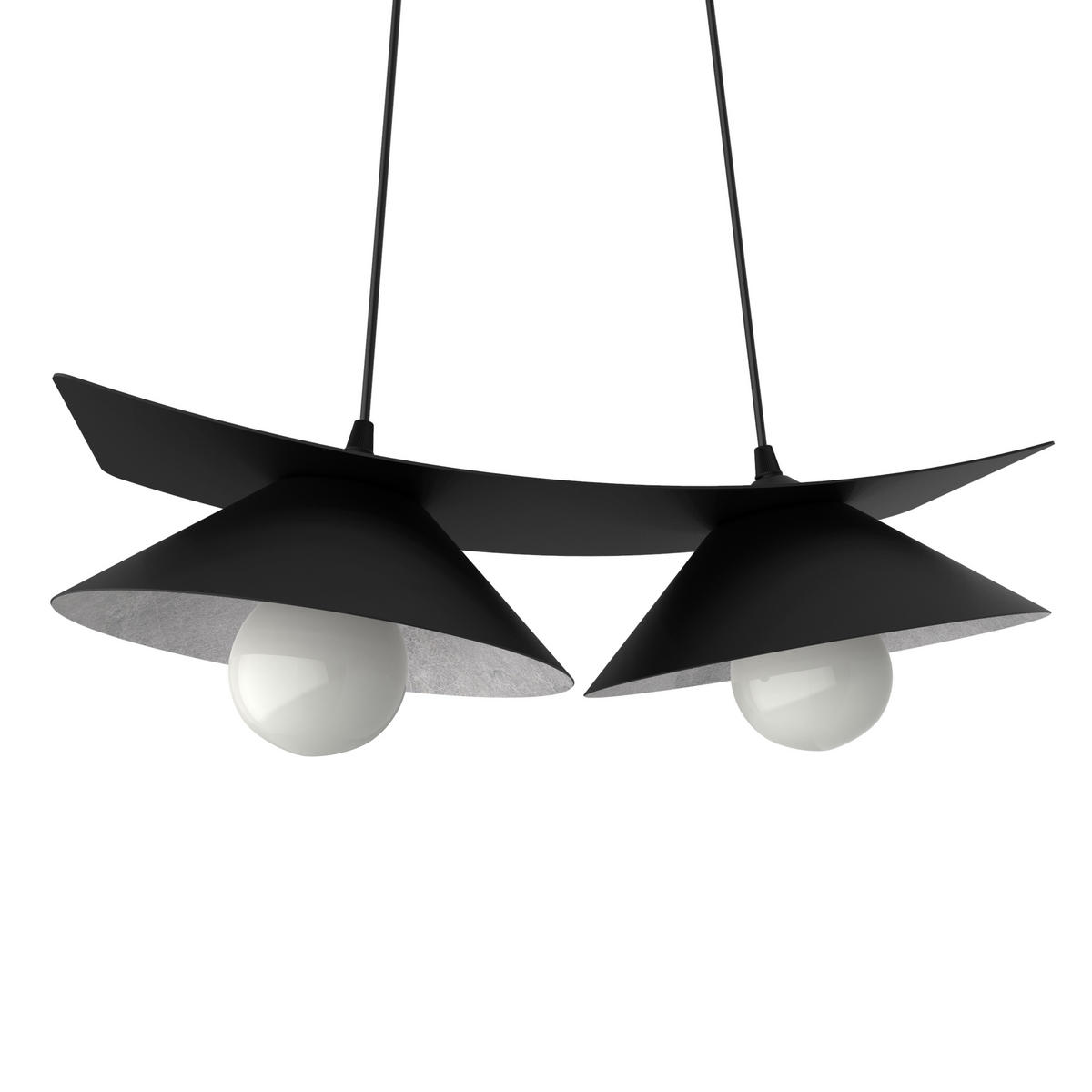 HÄNGELEUCHTE - Schwarz, Metall (70/25/16cm) - Lumicom