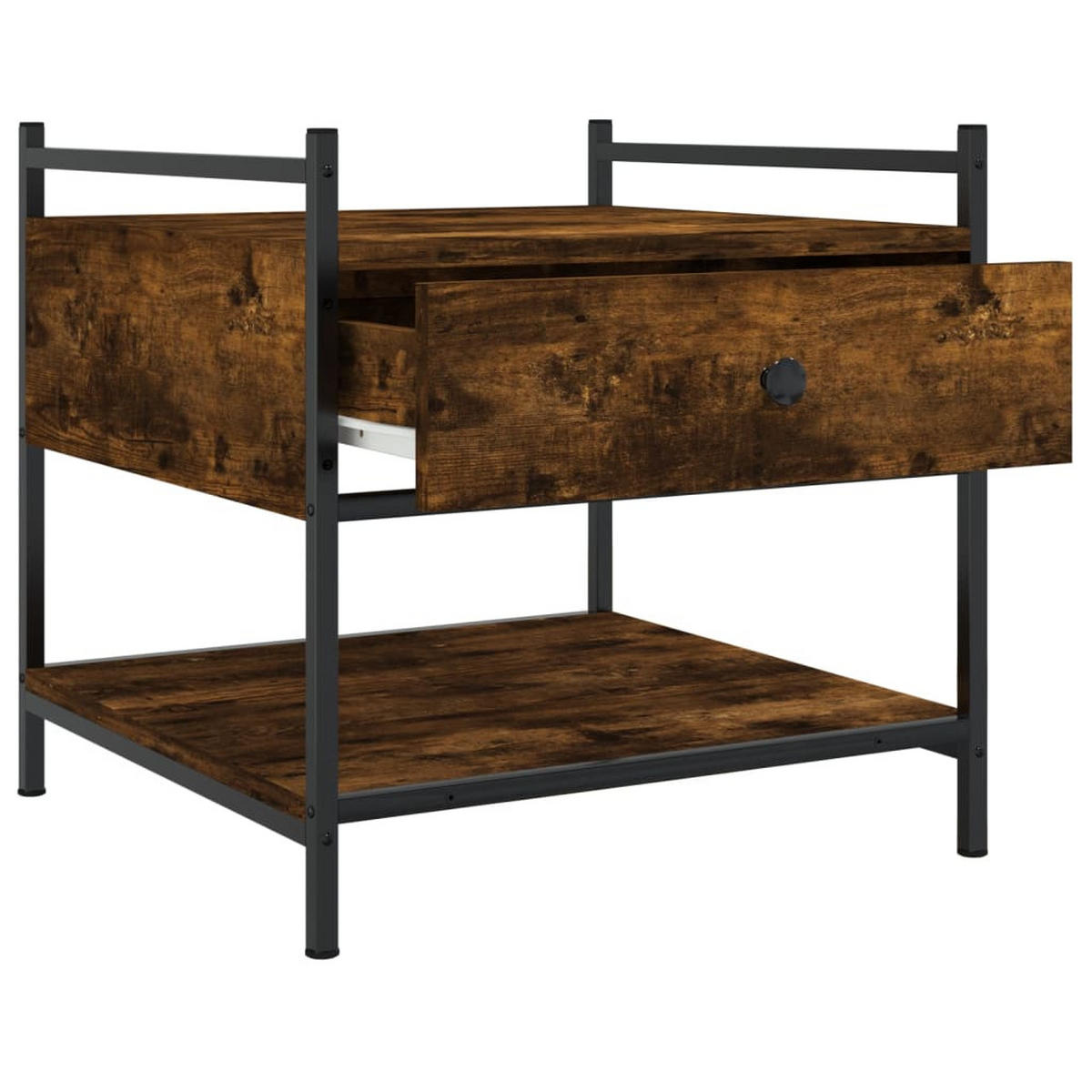 COUCHTISCH Räuchereiche 50x50x50 cm Holzwerkstoff - Braun, Holzwerkstoff (50/50/50cm) - furnicato