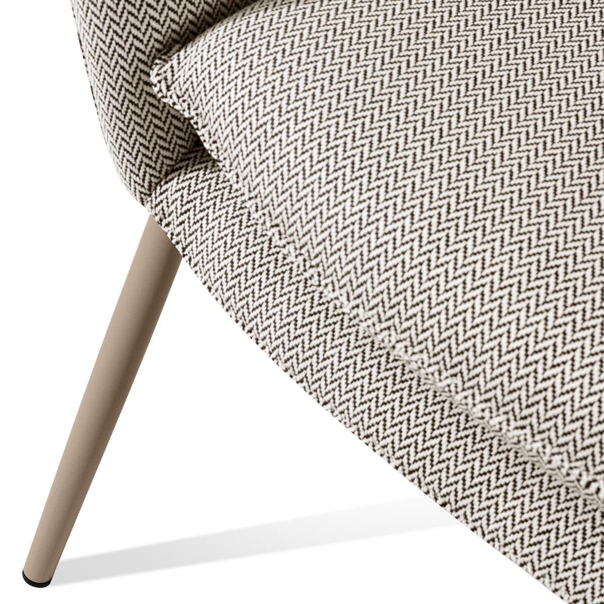 GARTENMÖBELSET SOLIS Gartenlounge-Set, braun/weiß/beige - Braun, Textil/Metall - KONSIMO®