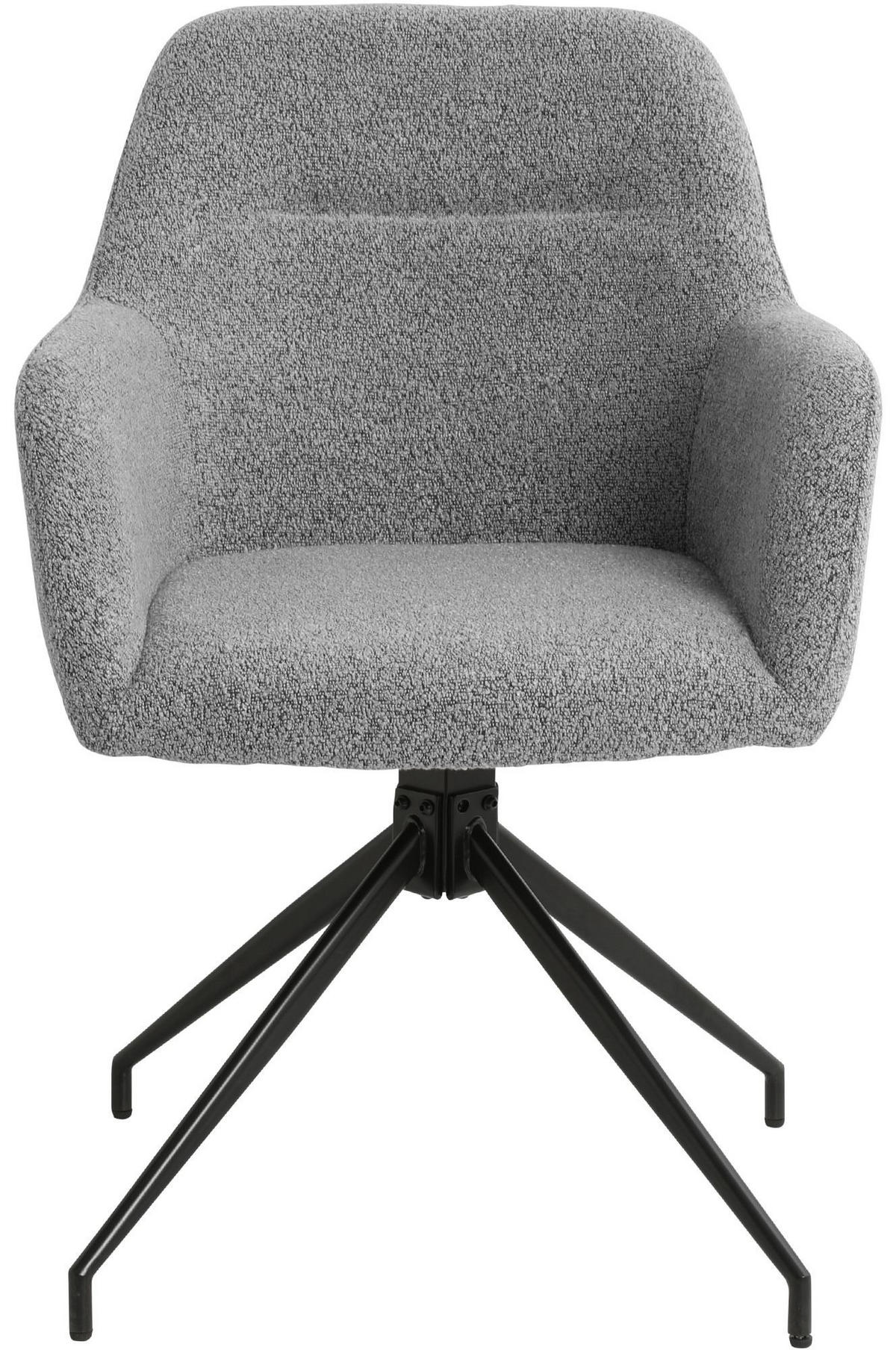 ESSZIMMERSTUHL Merlinda 85x58x60 cm grau - Grau, Textil (58/85/60cm) - furnicato