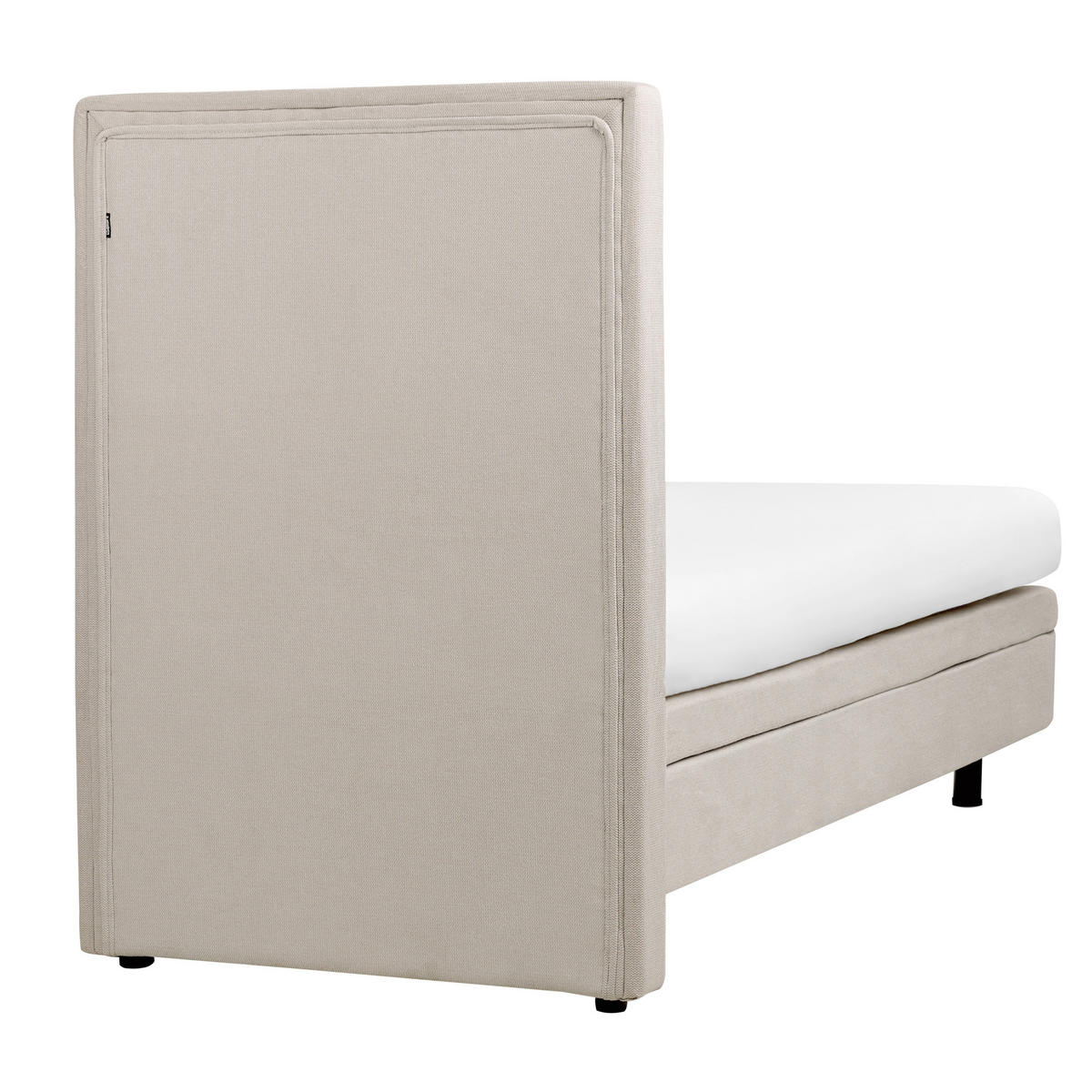 BETT 80/200 cm Hellbeige Duke II - Beige, Textil (80/200cm) - Beliani