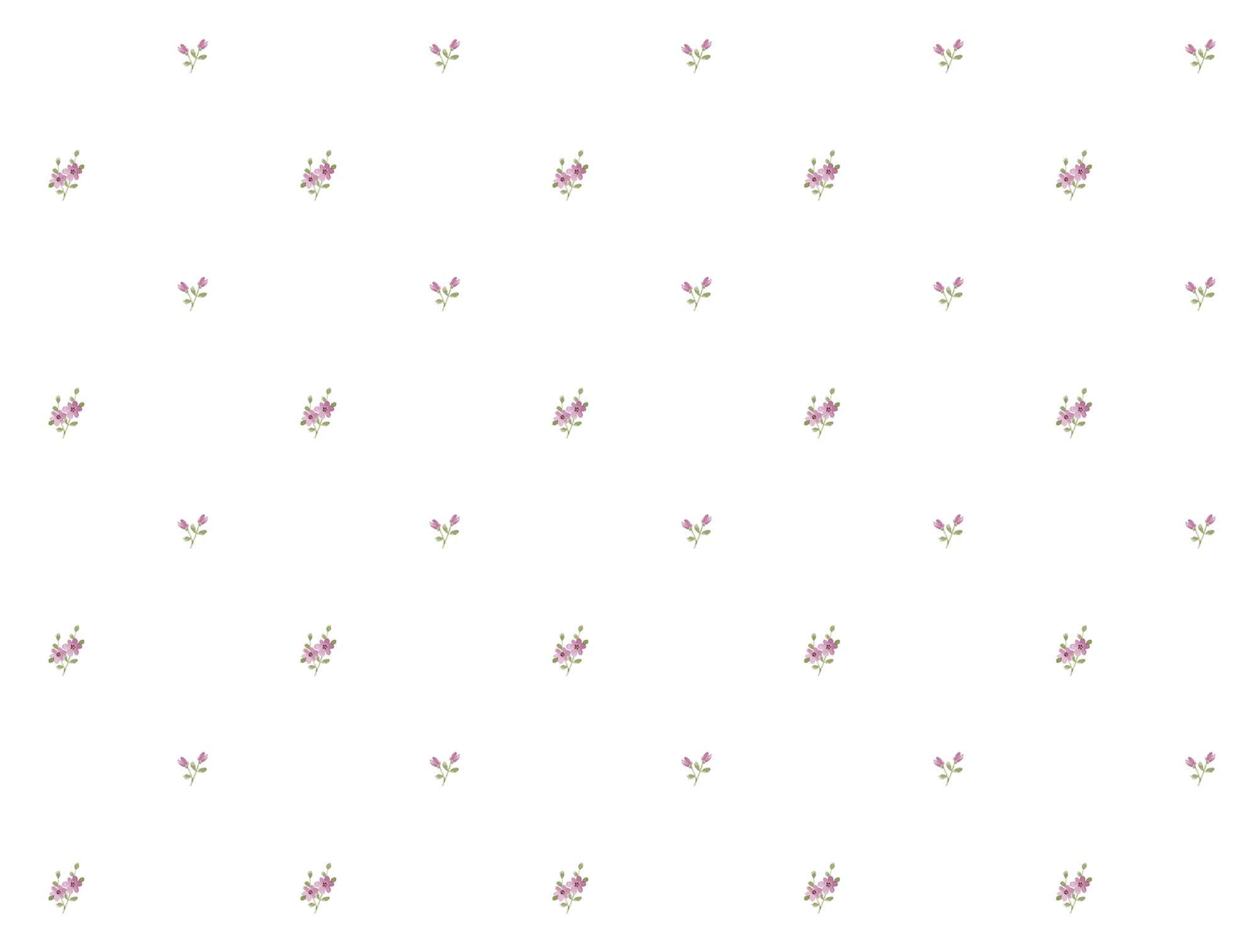 TAPETE Blumen 53 cm x 10 m - Weiß, Papier (53/0.1cm) - Sanders & Sanders