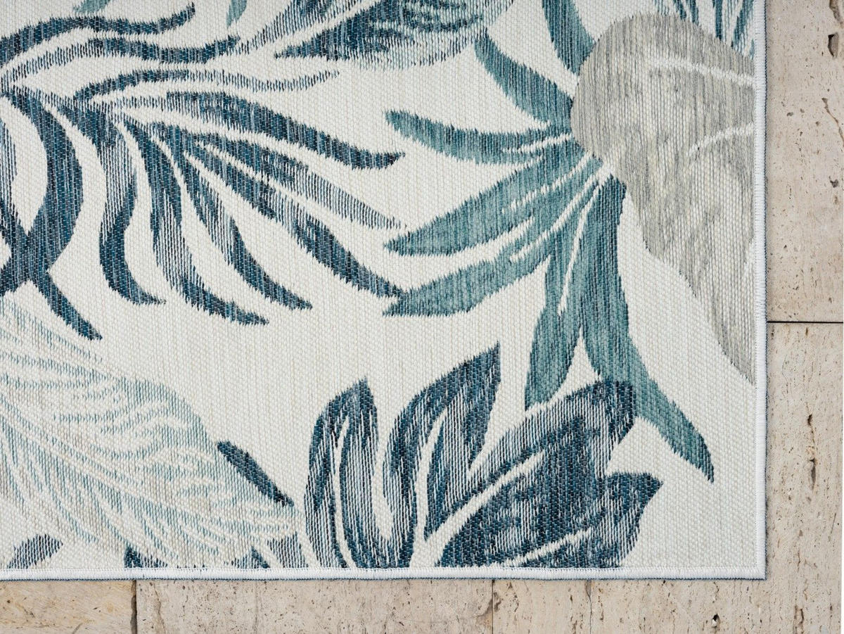 OUTDOORTEPPICH Malik Petrol,Hellgrau,Dunkelblau 160/230 cm - Petrol, Textil (160/230cm) - My-Rug