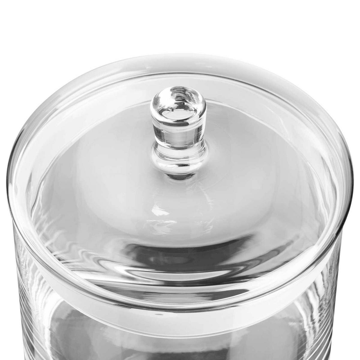 GLASDOSE MIT DECKEL HANDGEFERTIGT TOP transparent 1,5 Liter - Transparent, Glas (14.7/17.2/14.7cm) - Leonardo Living
