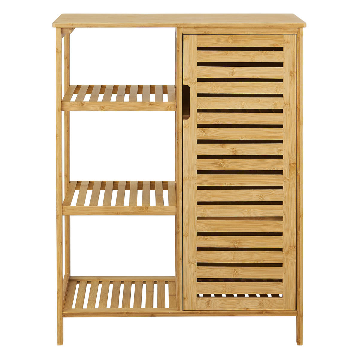 BADEZIMMERSCHRANK Vetlanda - Naturfarben, Holz (66/87/33cm) - [en.casa]
