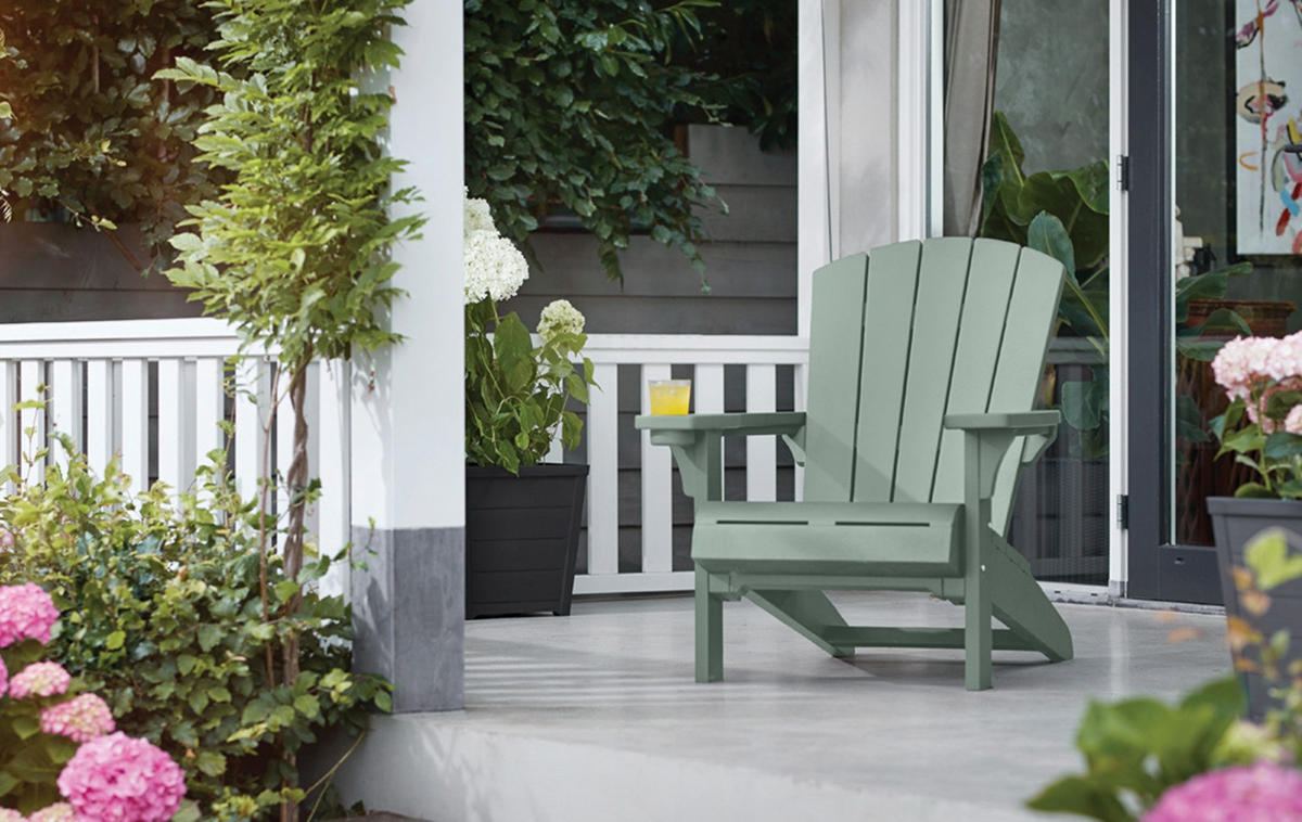 GARTENSTUHL Adirondack Troy - 2er Set - Grün, Kunststoff (80/96.5/85cm) - Keter
