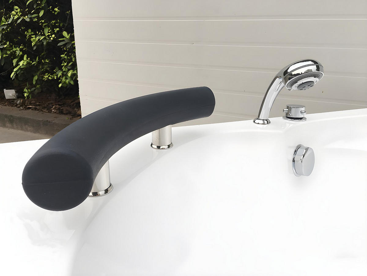 BADEWANNE (Standard) - 1 Person - acryl - weiß Navona - Weiß, Kunststoff (135/54/135cm) - Vente-Unique