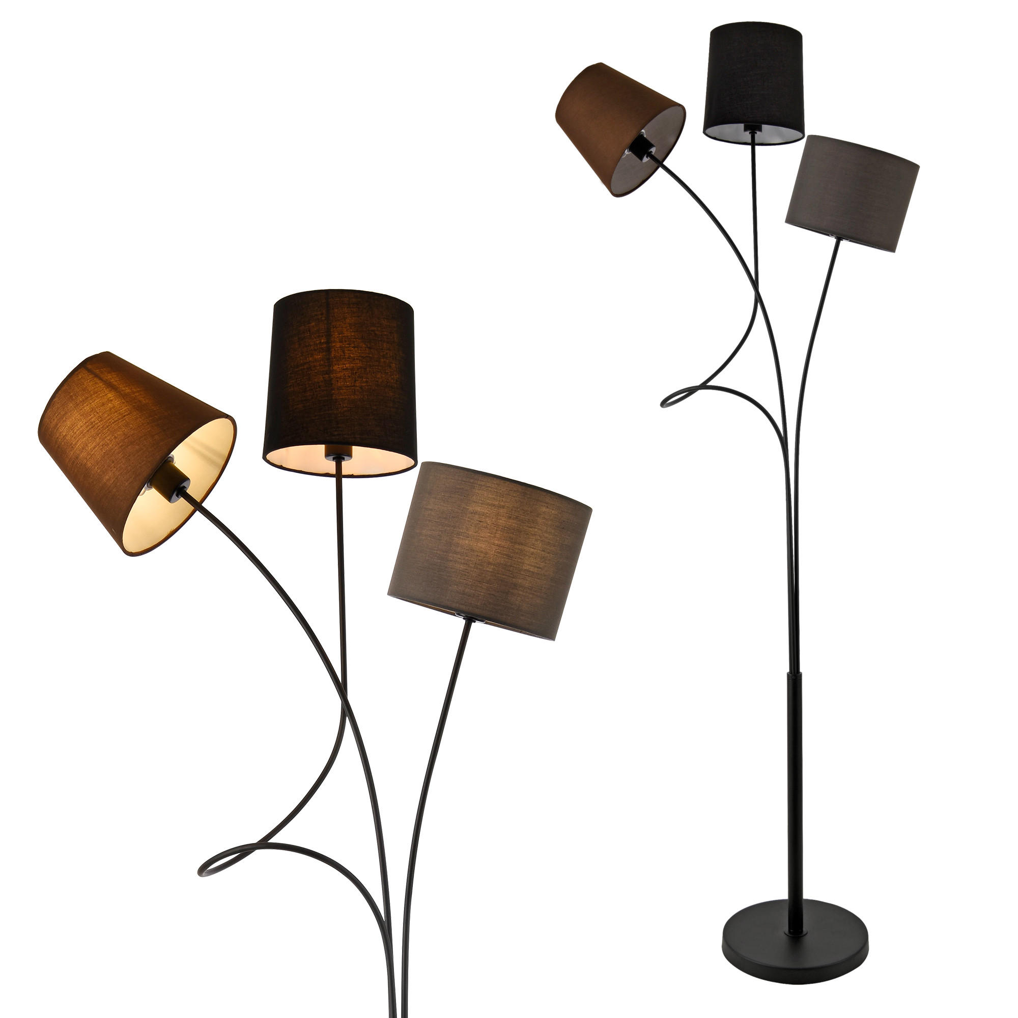 STEHLEUCHTE Treviso - Multicolor, Metall (24/24/146cm) - lux.pro