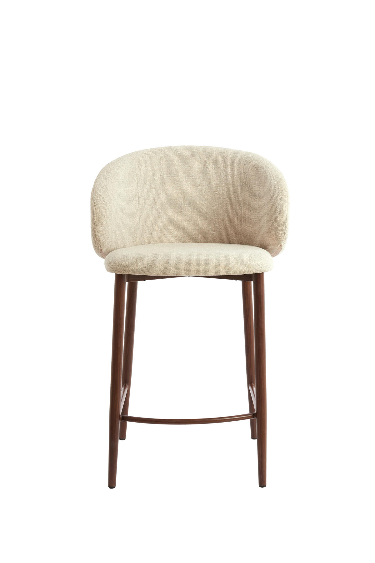 BARHOCKER Aluko Weiß 57/55/94 cm - Weiß, Metall (55/94/57cm) - Light & Living