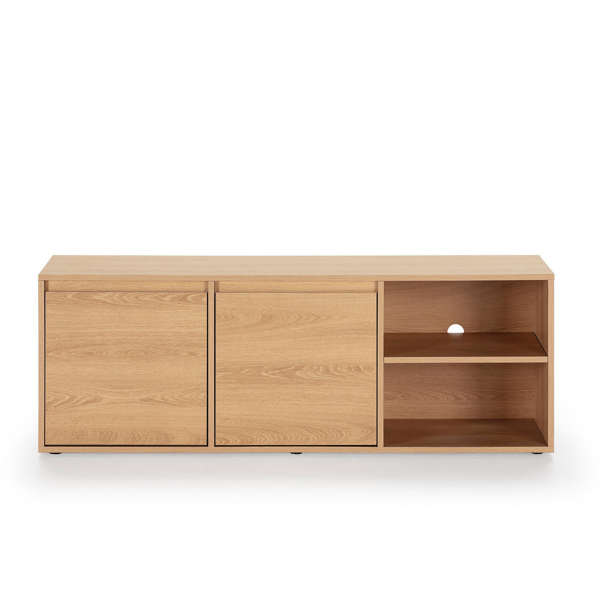 TV-ELEMENT Tori 2 Türen, Eichenfarbe - Honigeiche, Holzwerkstoff (130/46/40cm) - VS Venta-stock