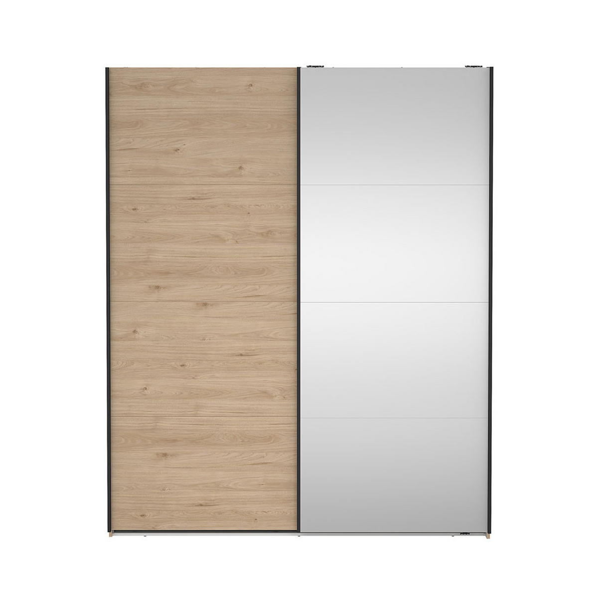 SCHIEBETÜRENSCHRANK, Bergamo, Eiche, Holzwerkstoff, 179 x 67 x 221 cm - Eichefarben, Holzwerkstoff (179/221/67cm) - ebuy24