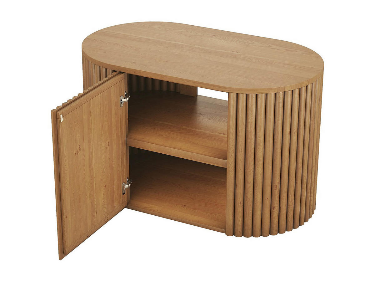 WASCHBECKENUNTERSCHRANK - 90 cm x 50 cm - holz - naturfarben hell Towari - Naturfarben, Holz (90/56/50cm) - Vente-Unique