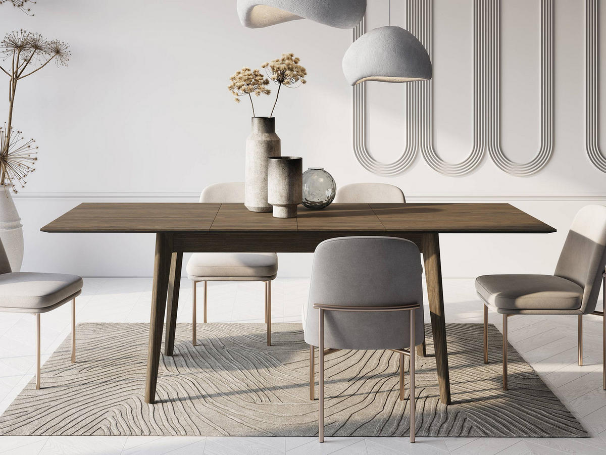 ESSTISCH ausziehbar Plot PT03 - Dunkelbraun, Holz/Holzwerkstoff (85/145/77cm) - MIRJAN24