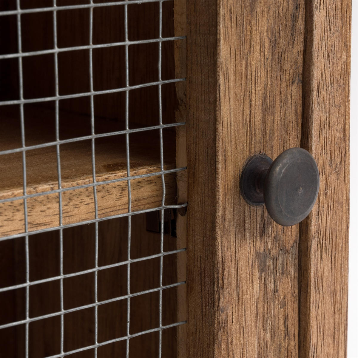 WAND-HÄNGESCHRANK Filo Massivholz, 2 Fächer mit Tür naturfarben - Naturfarben, Holz (30/50/16cm) - DESIGN DELIGHTS