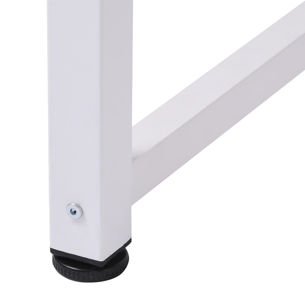 SCHREIBTISCH DE-14833 120x60 cm multifunktional Eiche - Weiß, Metall (120/60/76cm) - ComfortXL