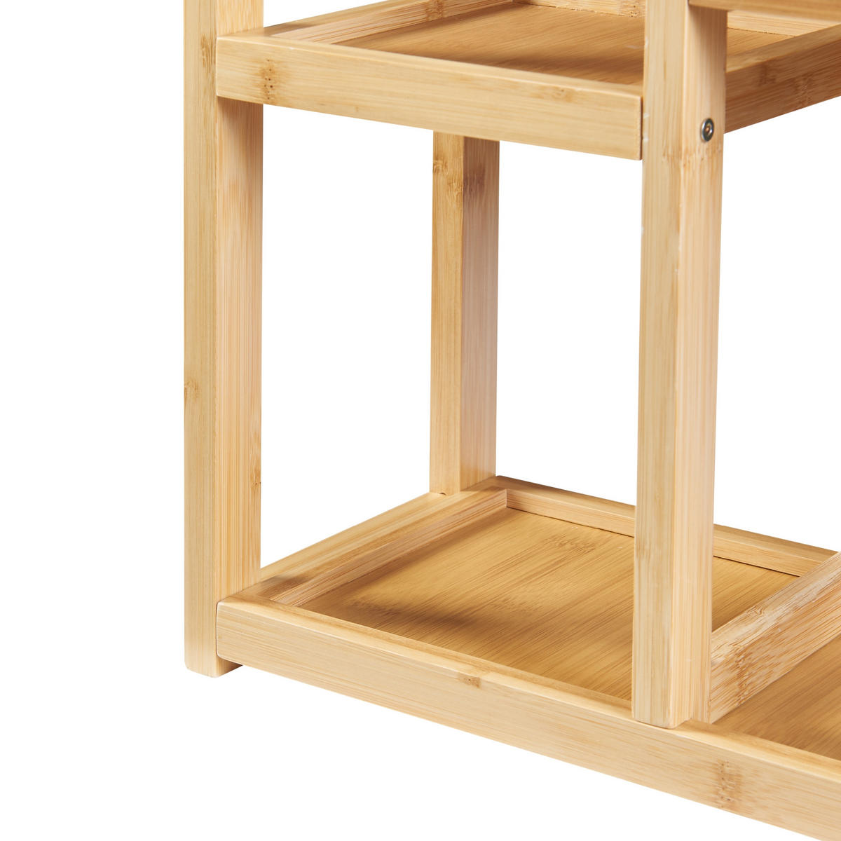 BADEZIMMERREGAL Höör - Naturfarben, Holz (37/42/17cm) - [en.casa]