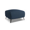 POUF Chenille Stoff Blau - Blau/Schwarz, Textil/Metall (65/44/65cm) - Makamii