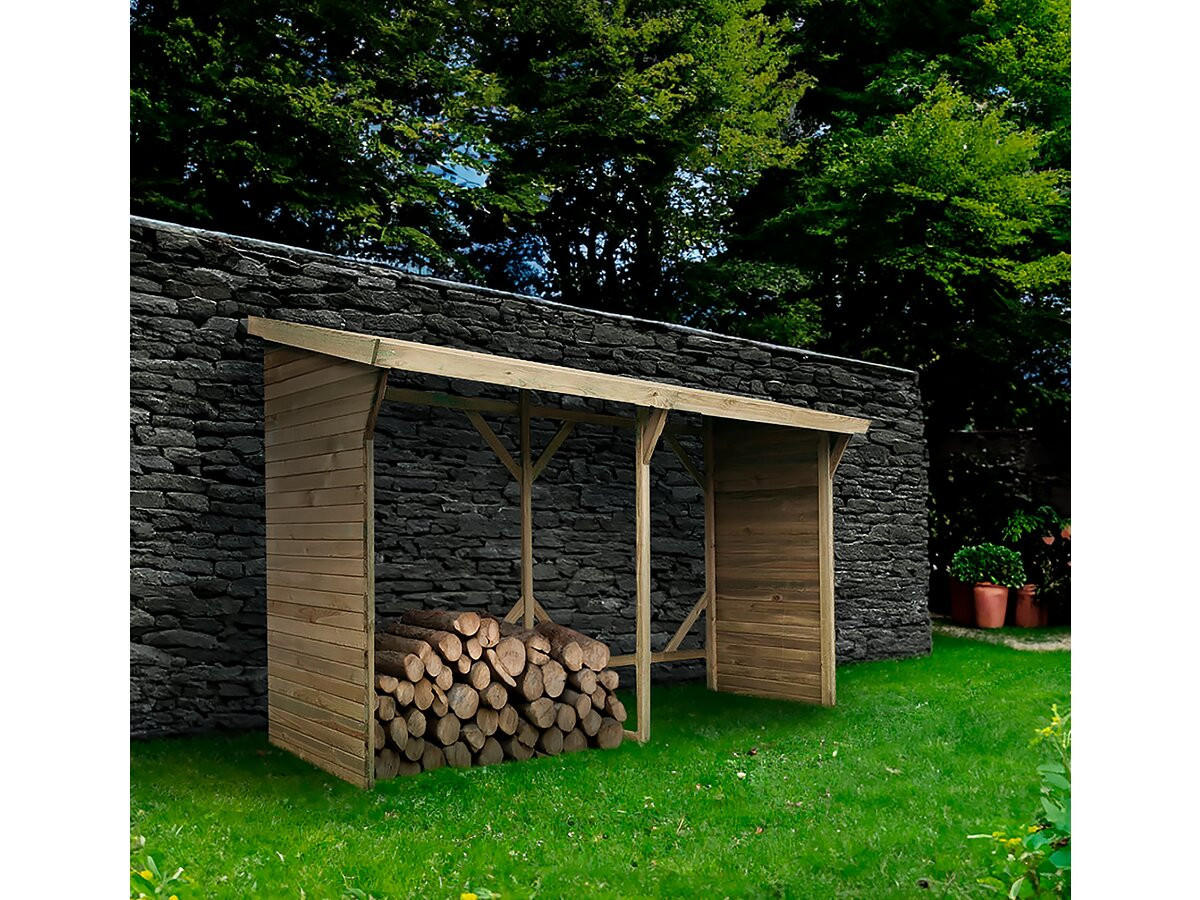 HOLZUNTERSTAND Braun - Braun, Holz (90/185/278cm) - Habitat Garten